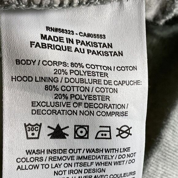 Nike Women's Grey Hoodie, Medium, Drawstring, 80% cotton/20% poly - Picture 7 of 8